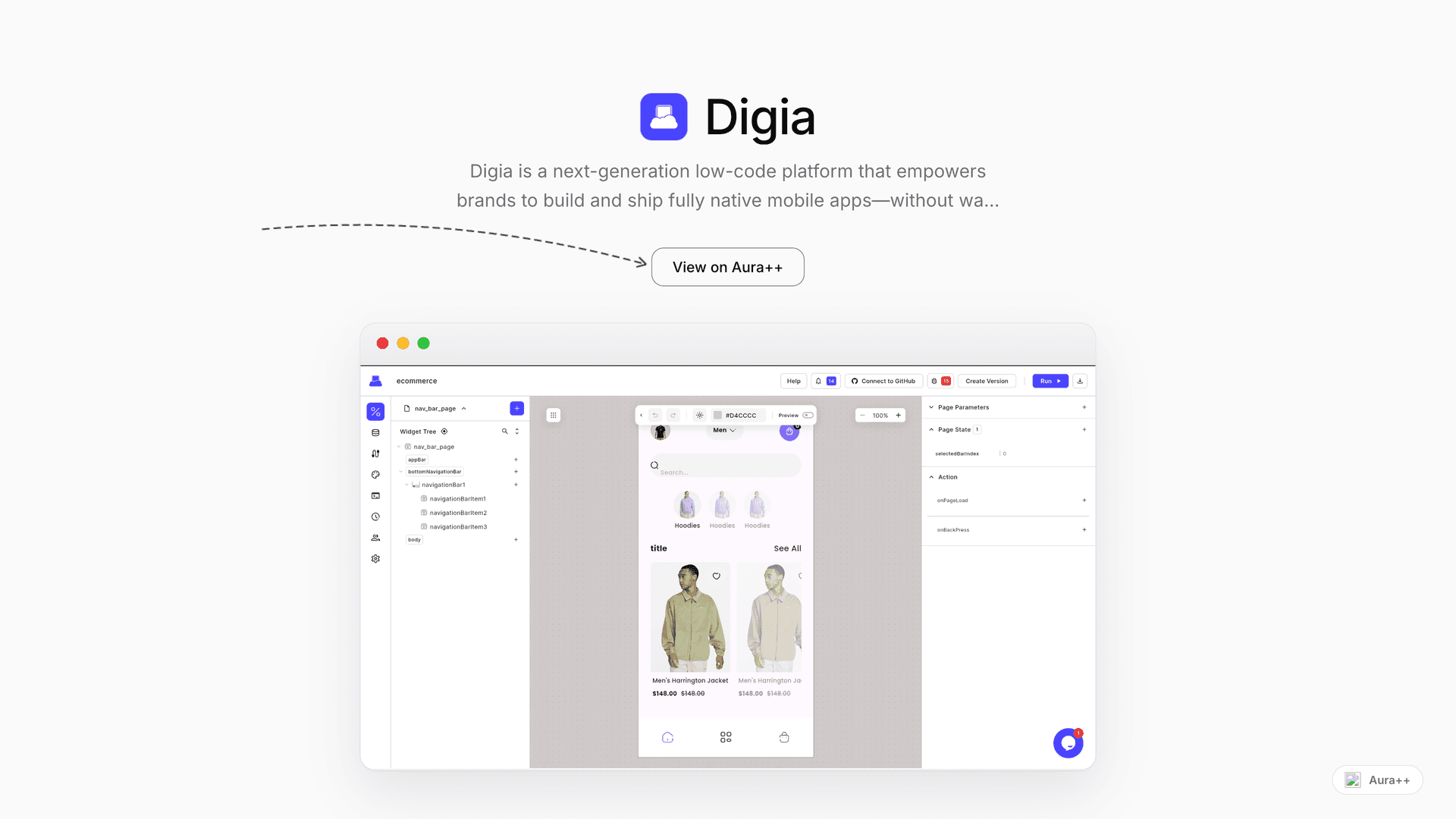 Digia launch story featured image on Aura++