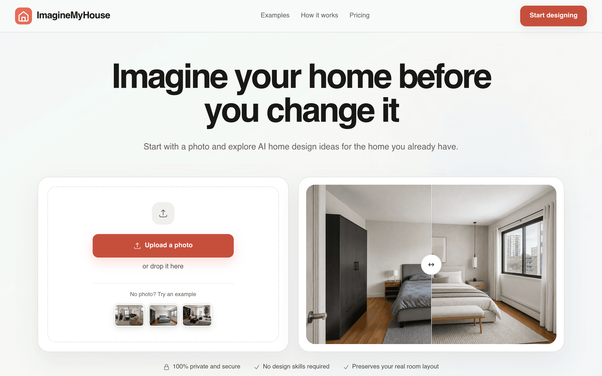 ImagineMyHouse product preview for startup listing on Aura++