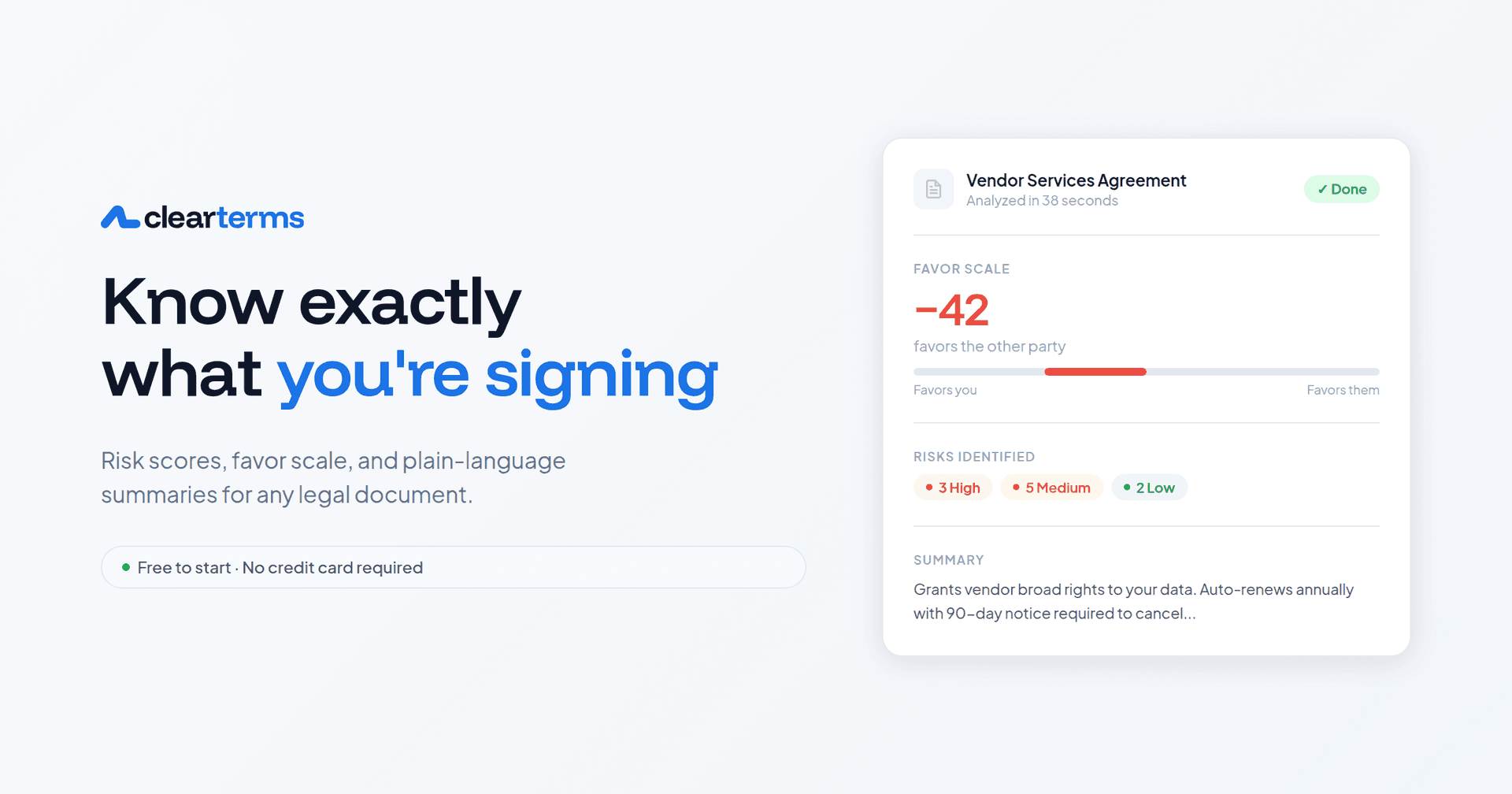 AI Contract Review Platform product preview for startup listing on Aura++