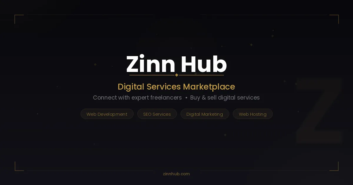 Zinn Hub® Digital Marketplace product preview for startup listing on Aura++