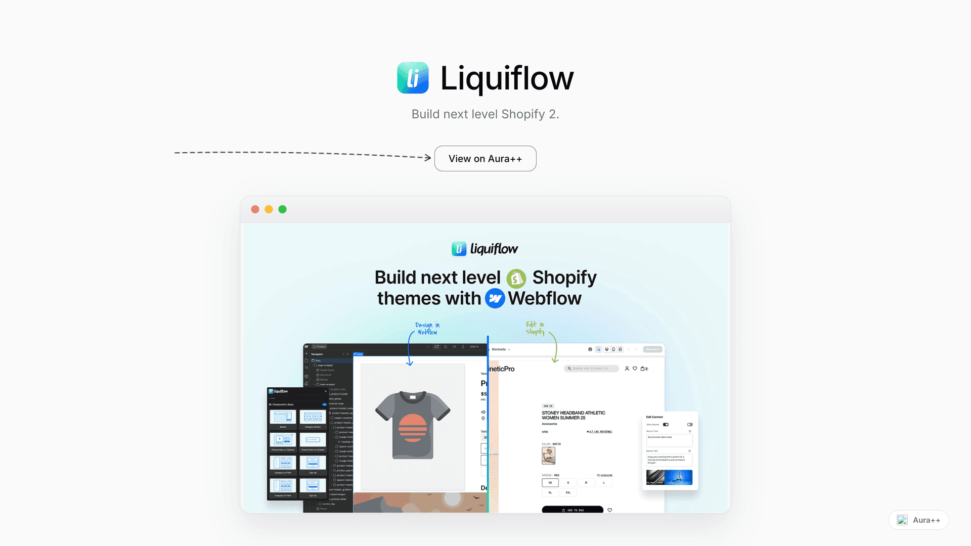 Liquiflow launch story featured image on Aura++