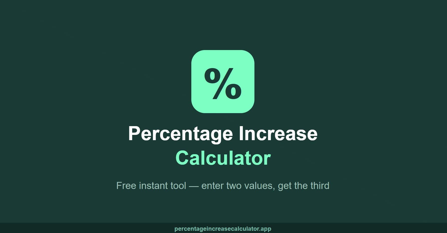 Percentage Increase Calculator - Product Image