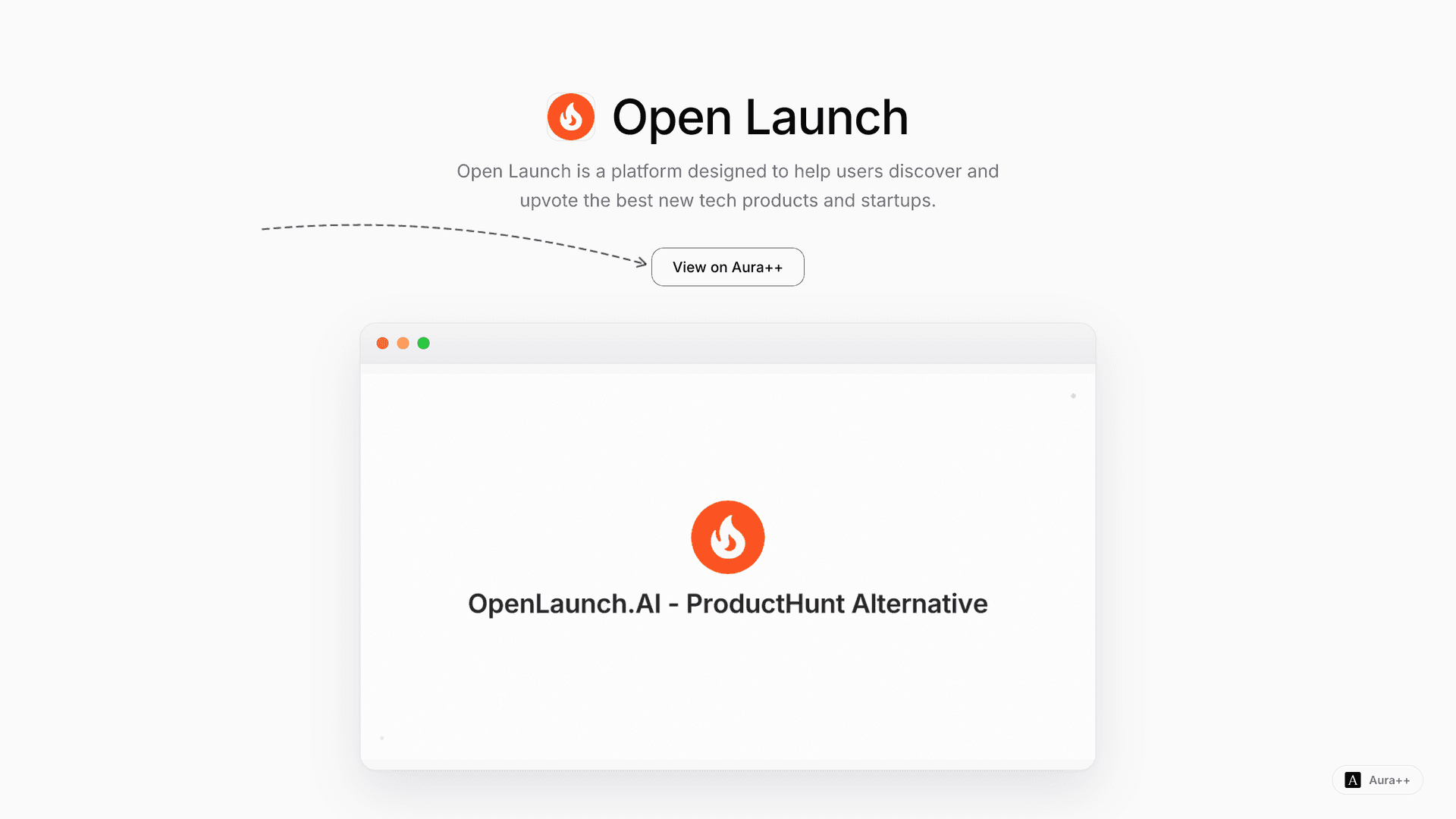Open Launch - Discover Top Tech Products launch story featured image on Aura++