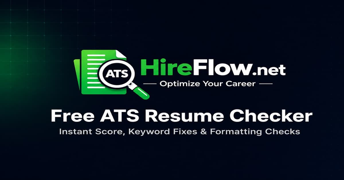 HireFlow ATS Resume Checker product preview for startup listing on Aura++