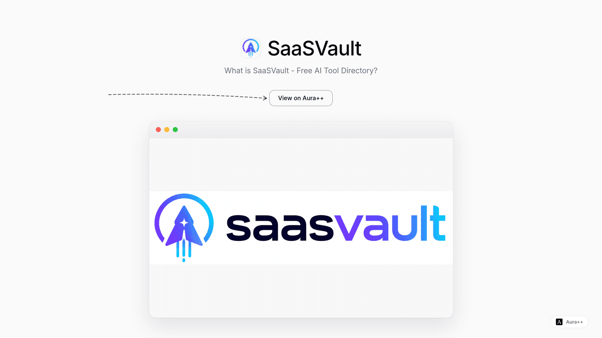 SaaSVault - Free AI Tool Directory