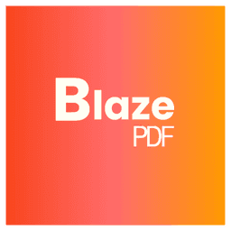 BlazePDF startup logo on Aura++