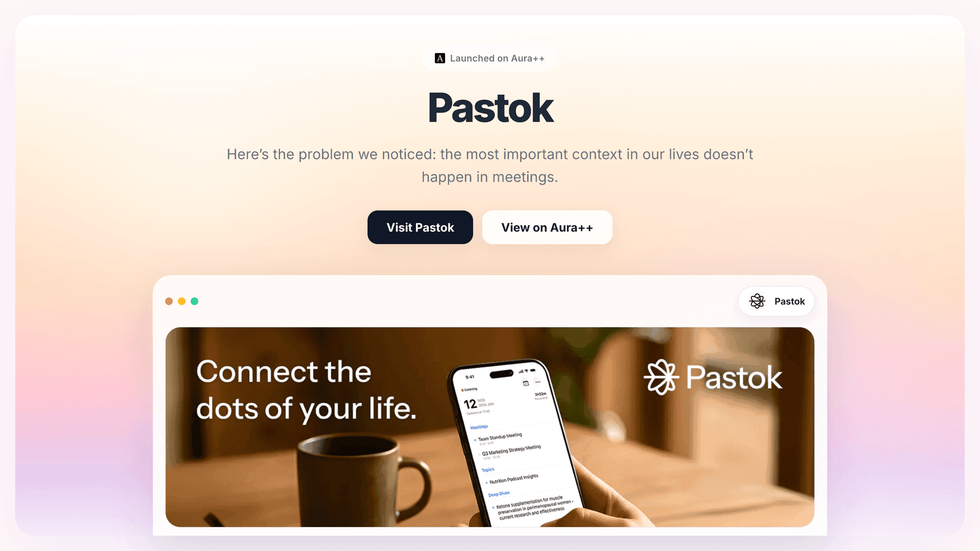 Pastok launch story featured image on Aura++