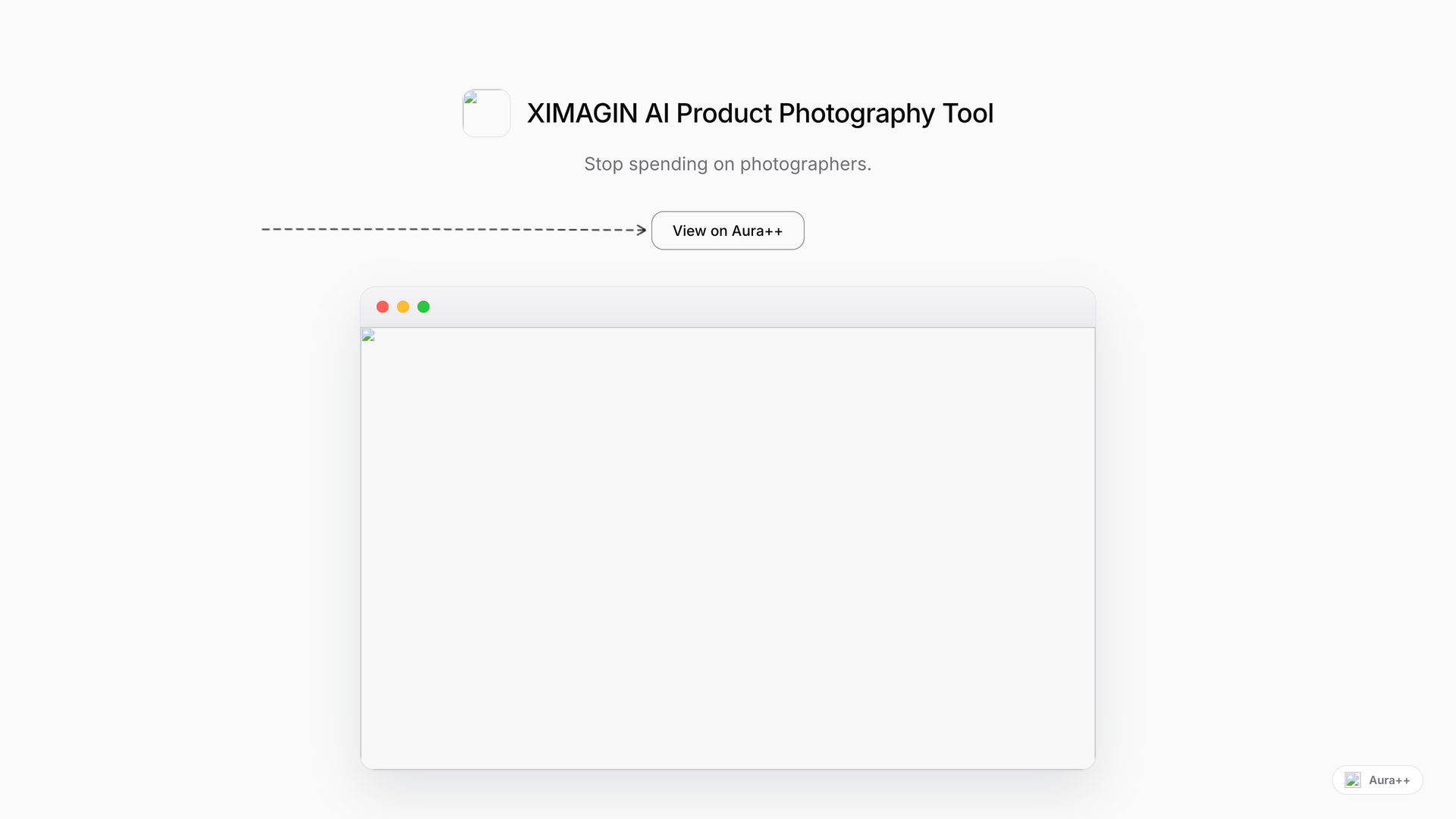 XIMAGIN AI Product Photography Tool launch featured image on Aura++