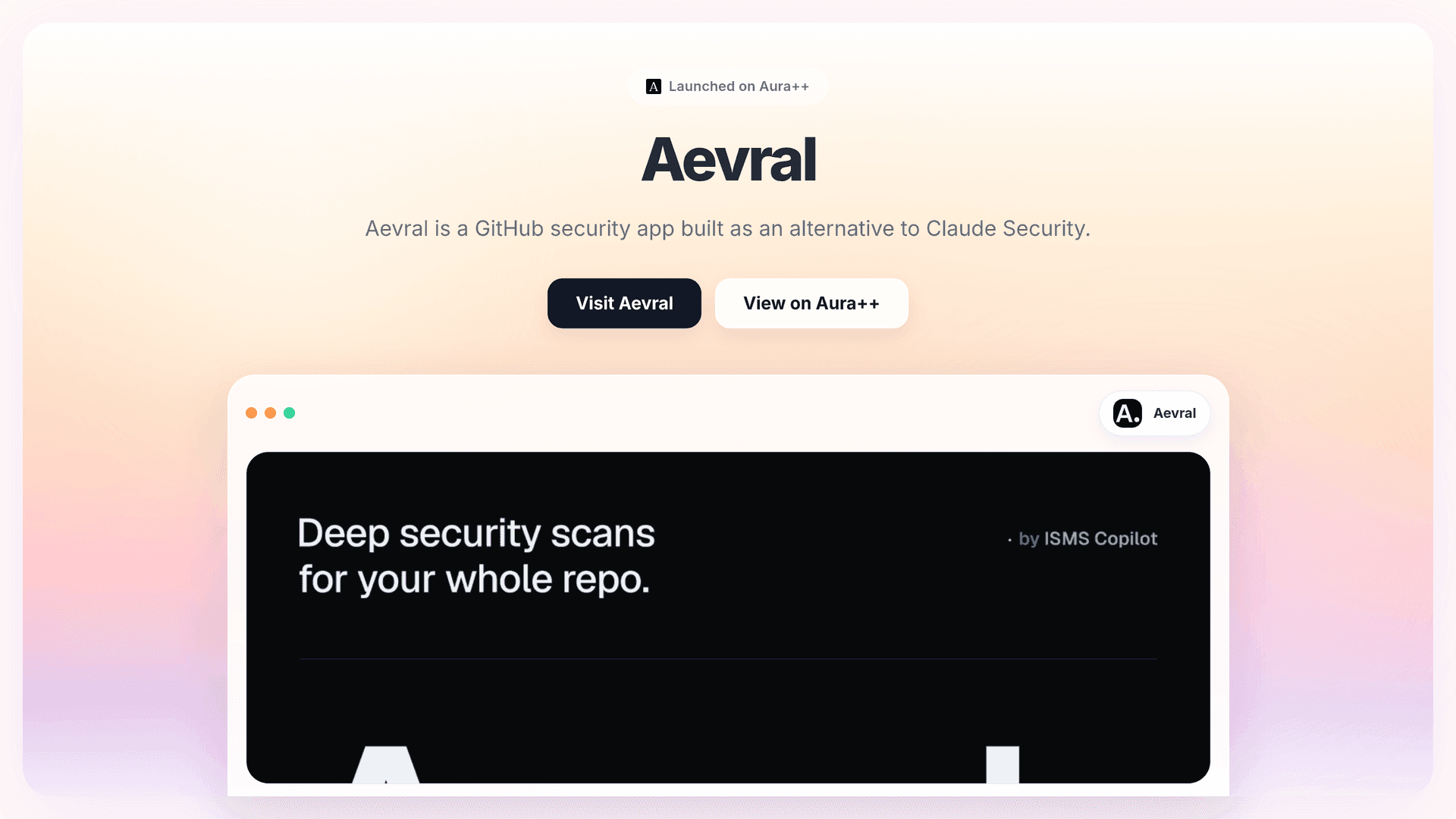 Aevral launch story featured image on Aura++