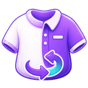 AI Clothes Changer startup logo on Aura++