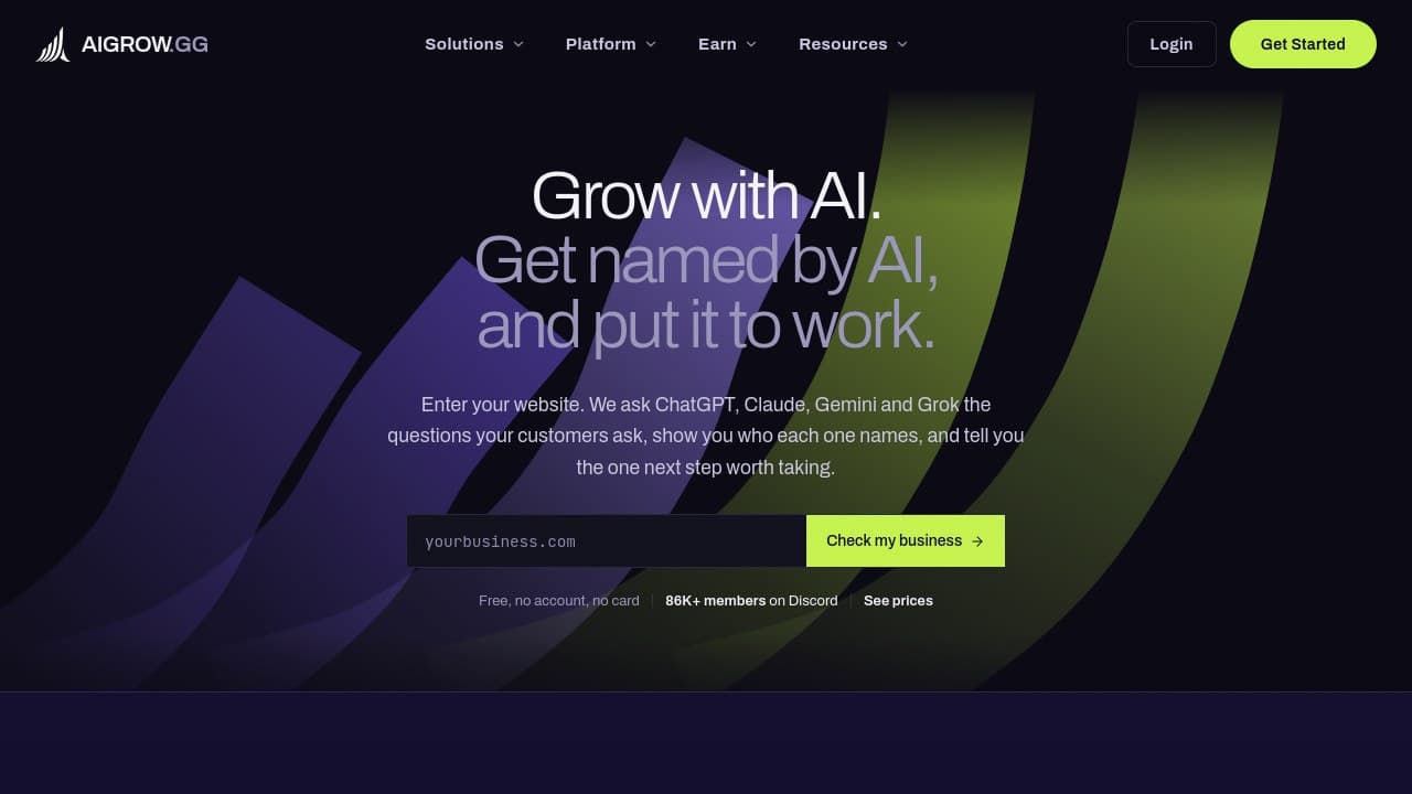 AIGROW product preview for startup listing on Aura++