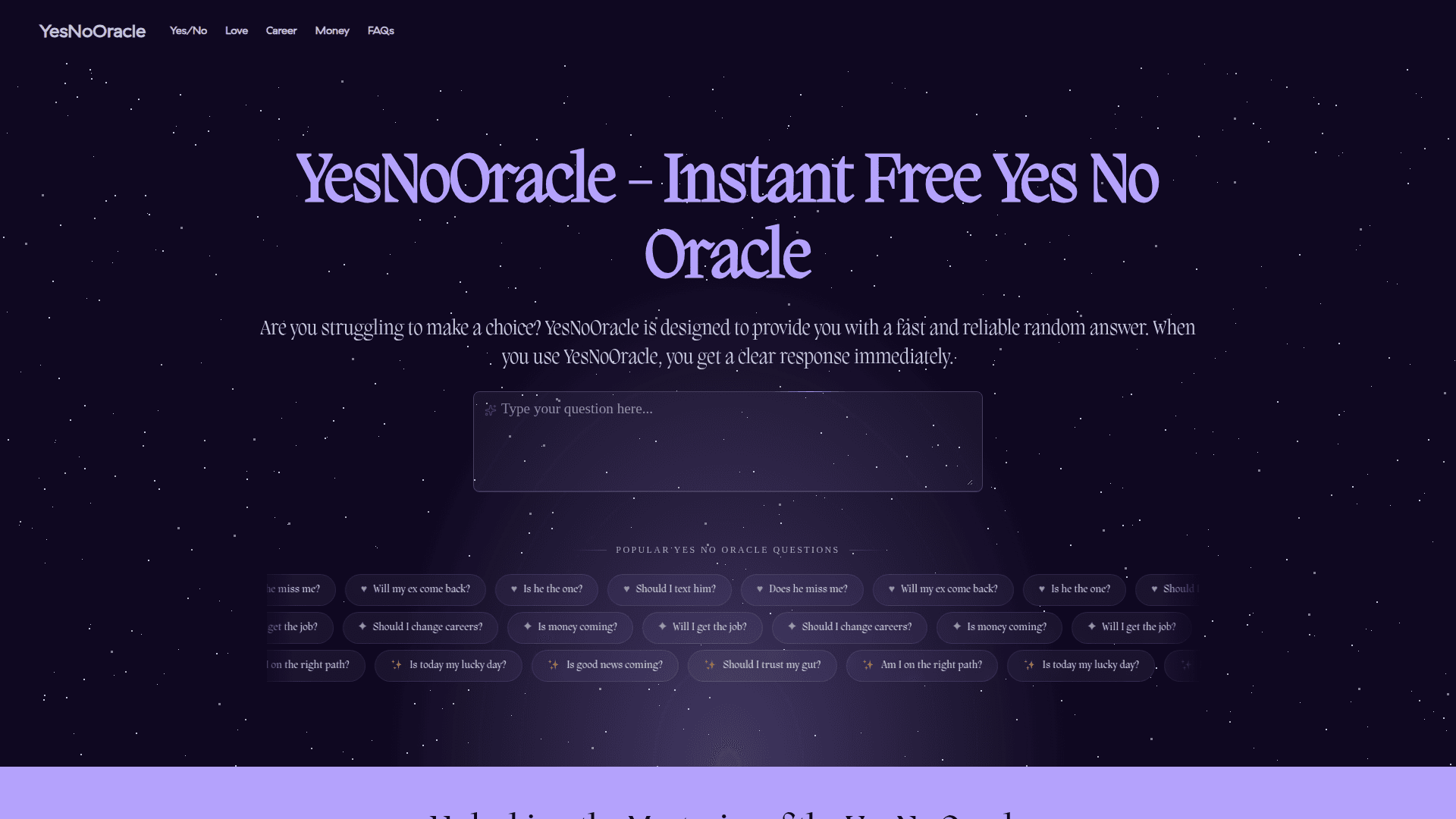 Yes No Oracle - Instant Decision Tool - Product Image