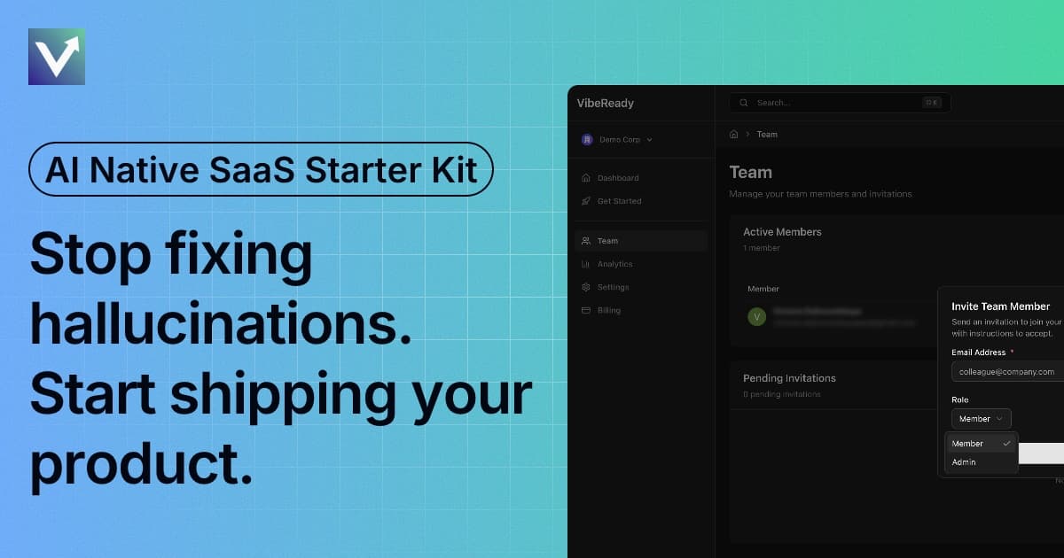 VibeReady: AI-Native SaaS Starter Kit - Product Image