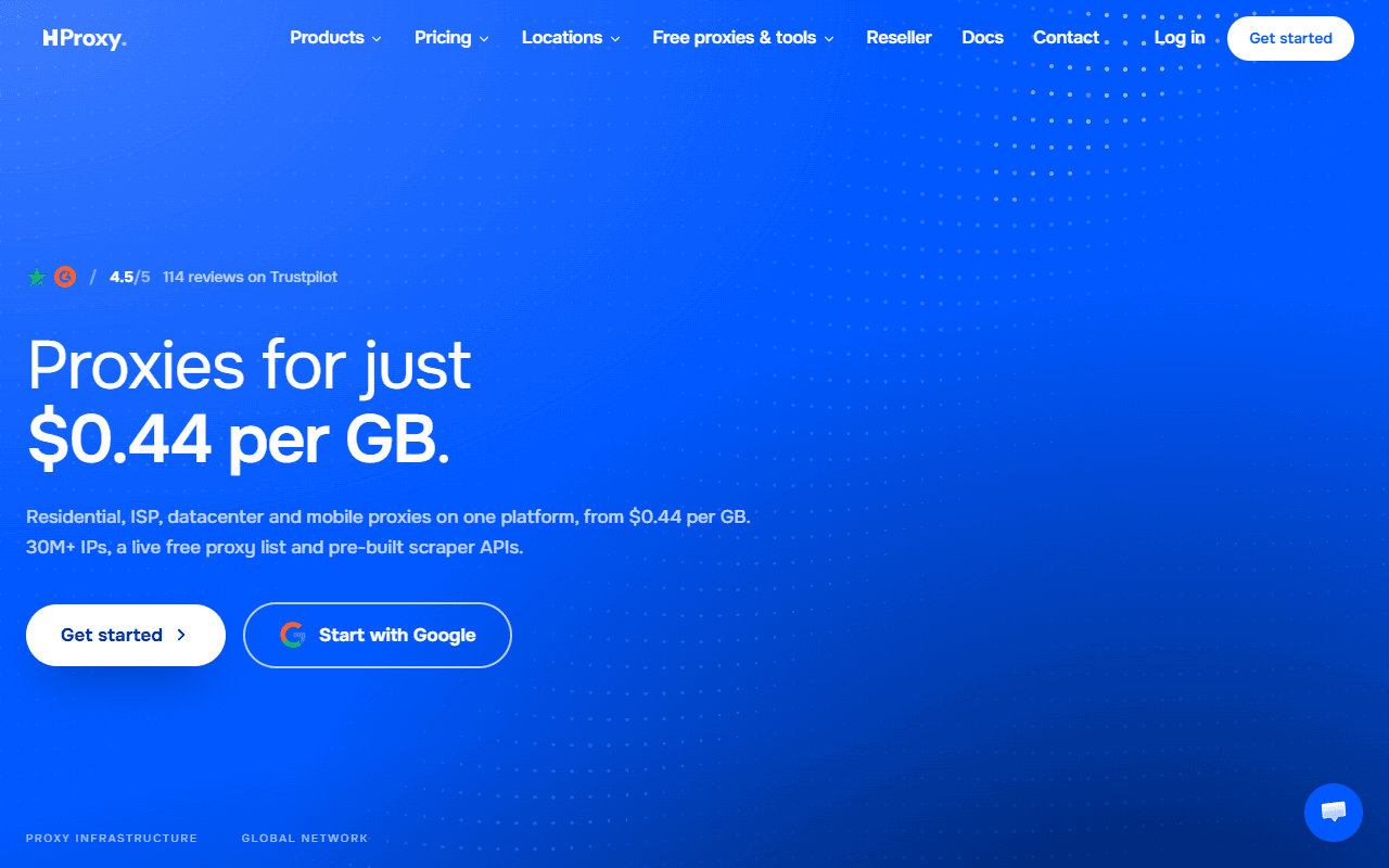HProxy product preview for startup listing on Aura++