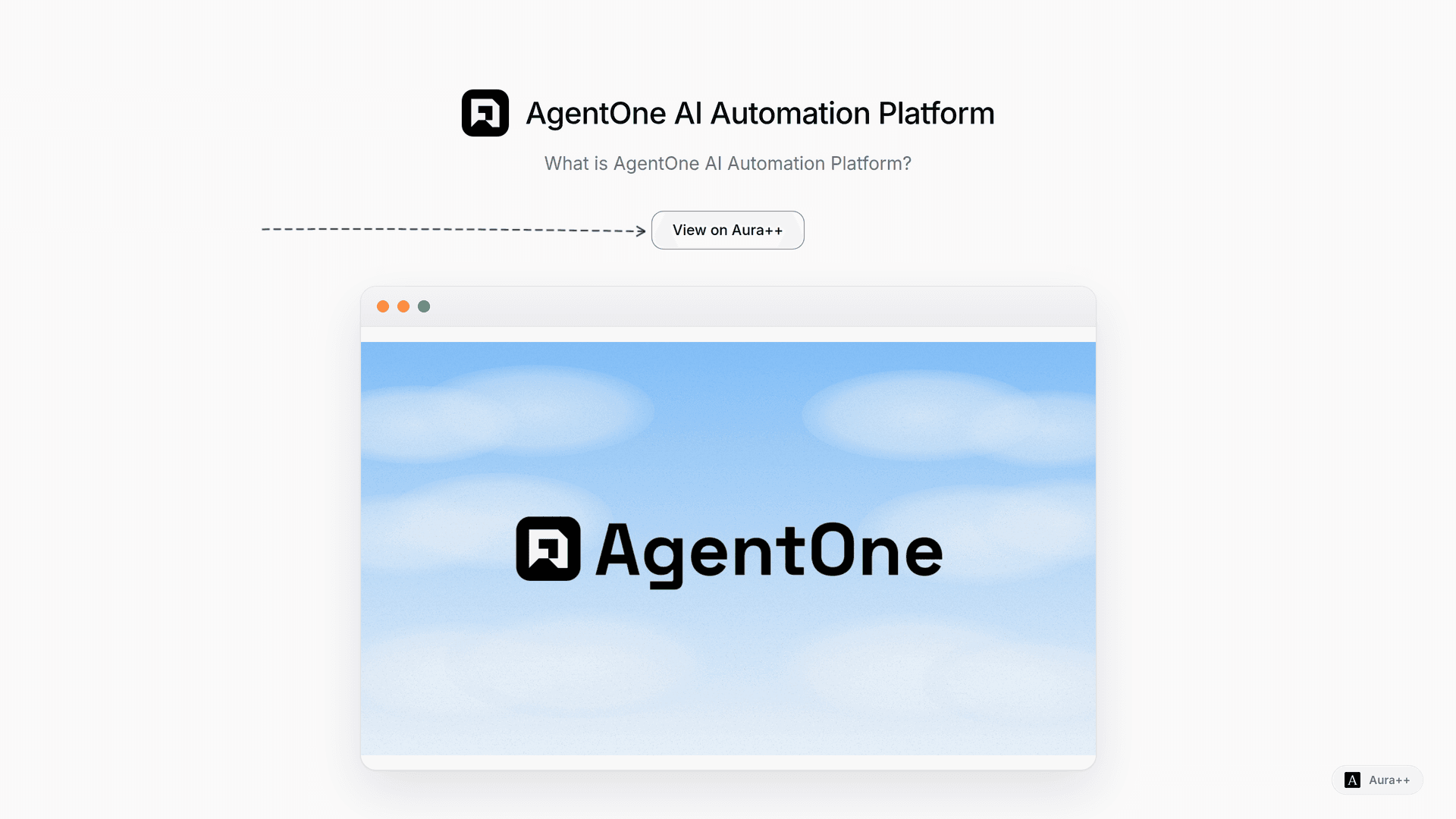 AgentOne AI Automation Platform