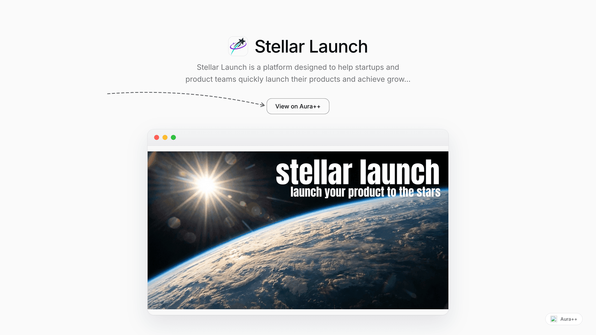 Stellar Launch launch story featured image on Aura++