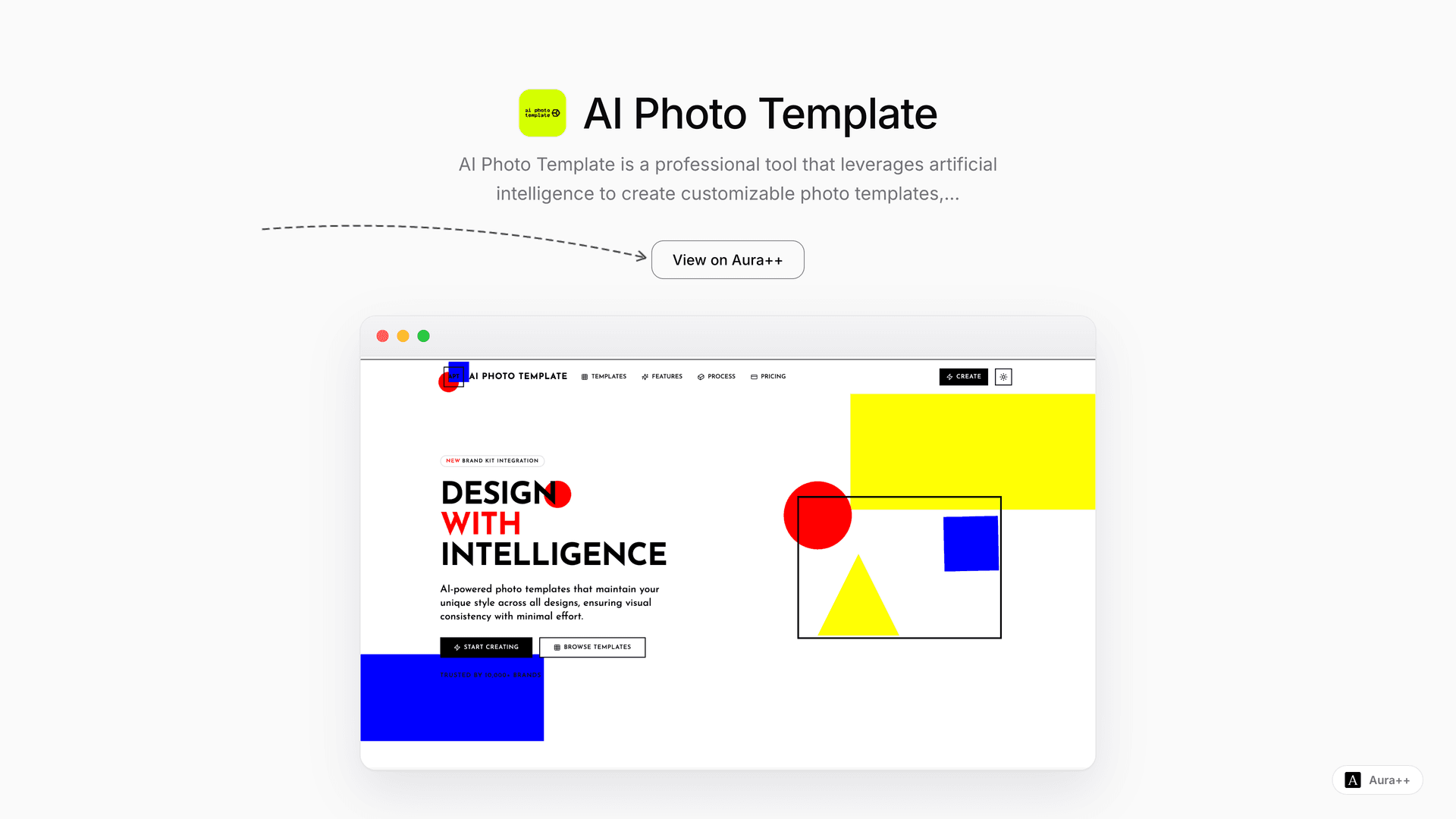 AI Photo Template launch story featured image on Aura++
