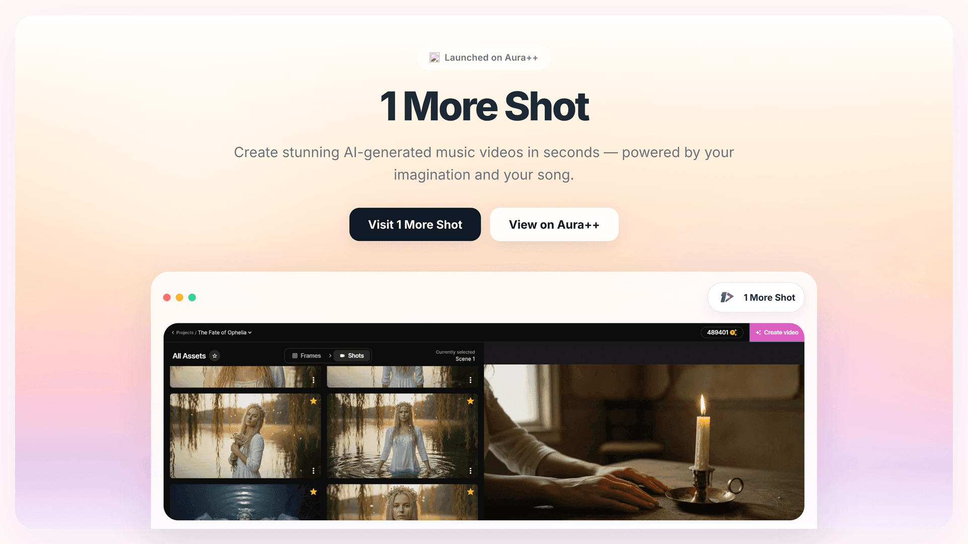 1 More Shot launch story featured image on Aura++