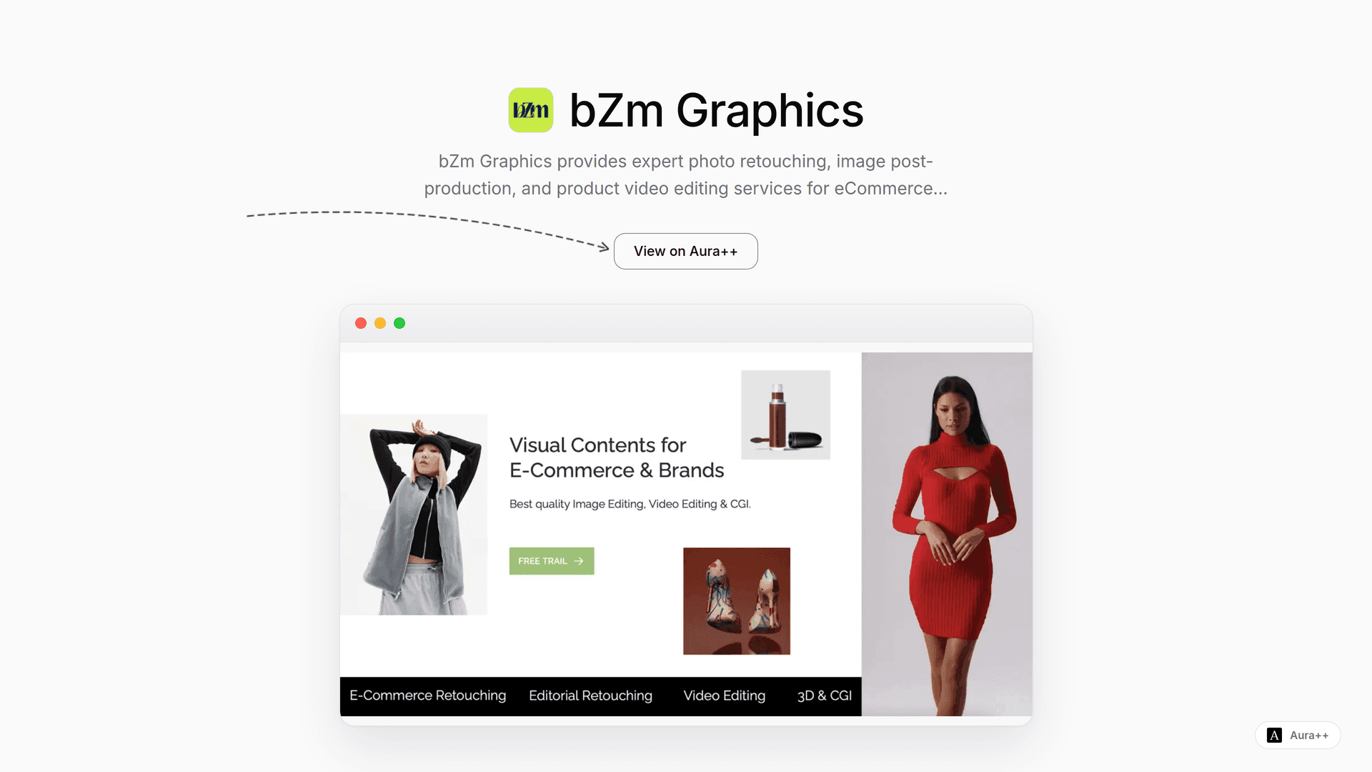 bZm Graphics launch story featured image on Aura++