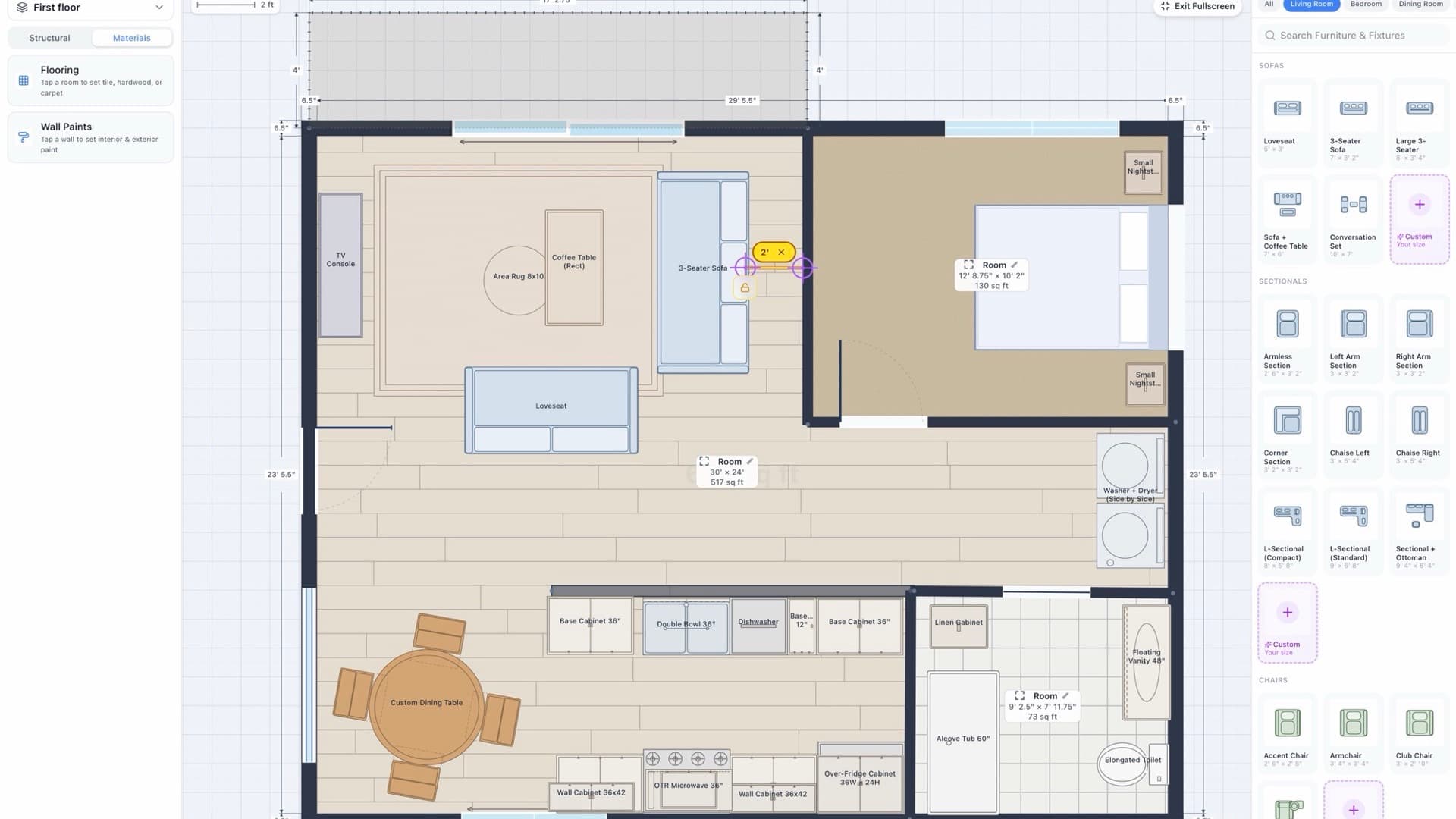 RoomSketch3D product preview for startup listing on Aura++