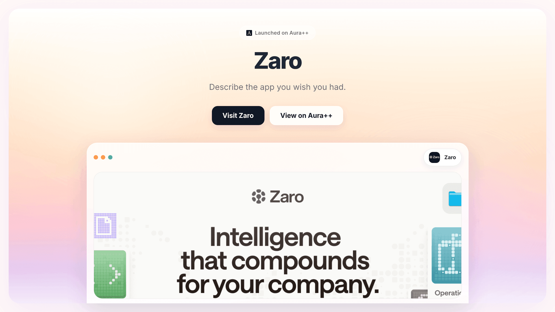 Streamline App Creation with Zaro's Data-Driven Approach