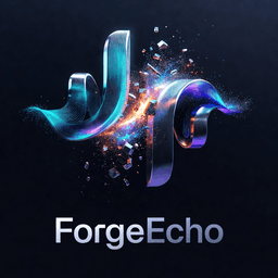 ForgeEcho startup logo on Aura++