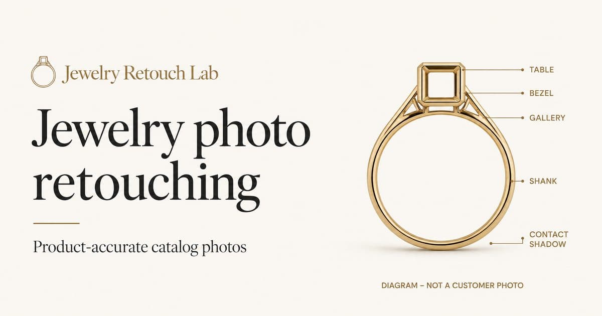 Jewelry Photo Retouching Service product preview for startup listing on Aura++