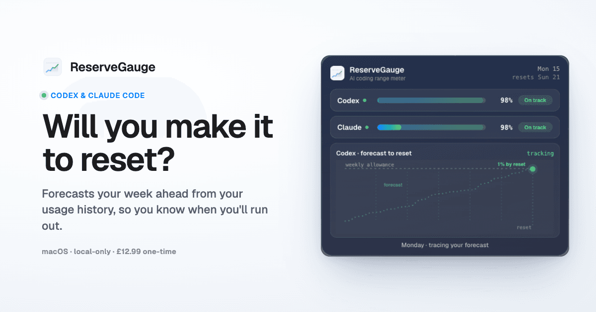 ReserveGauge: AI Usage Forecast Tool