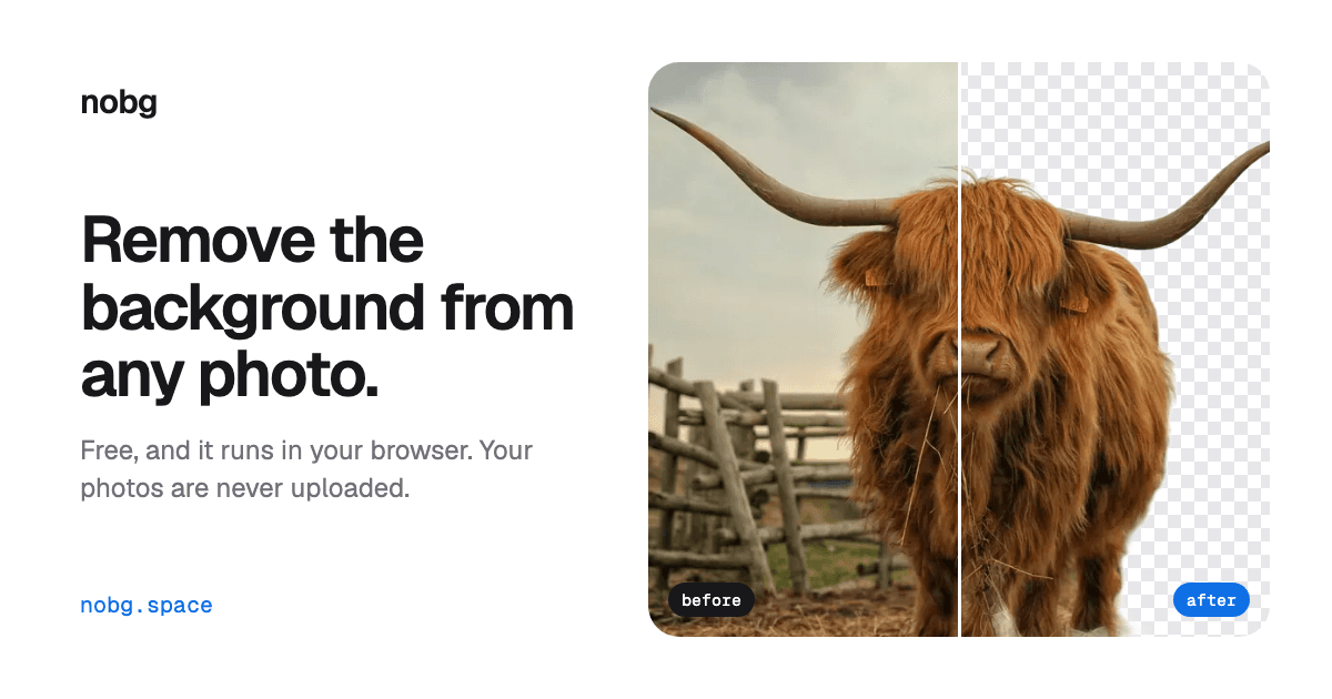 Browser-Based Background Remover product preview for startup listing on Aura++