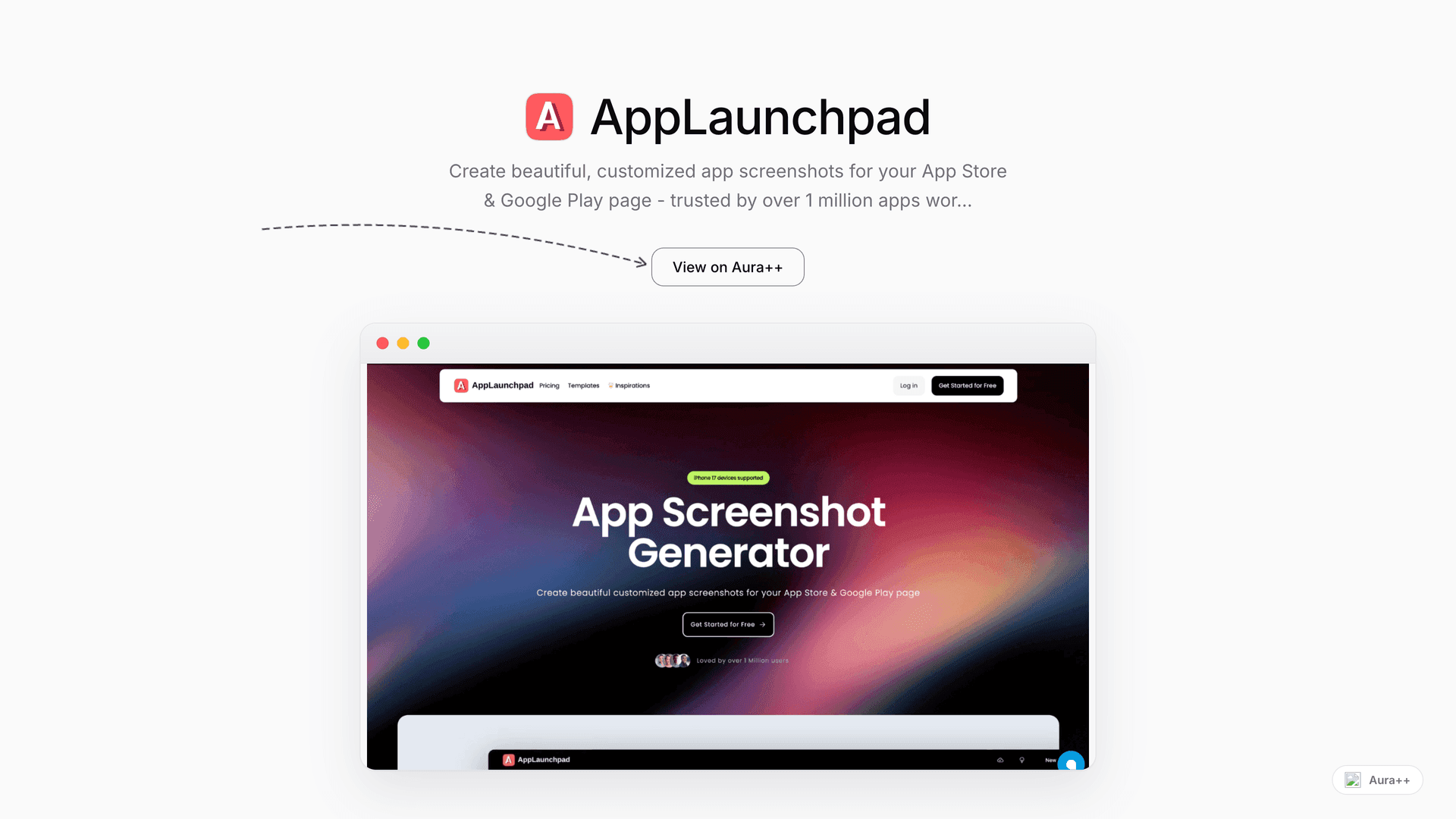 AppLaunchpad launch featured image on Aura++