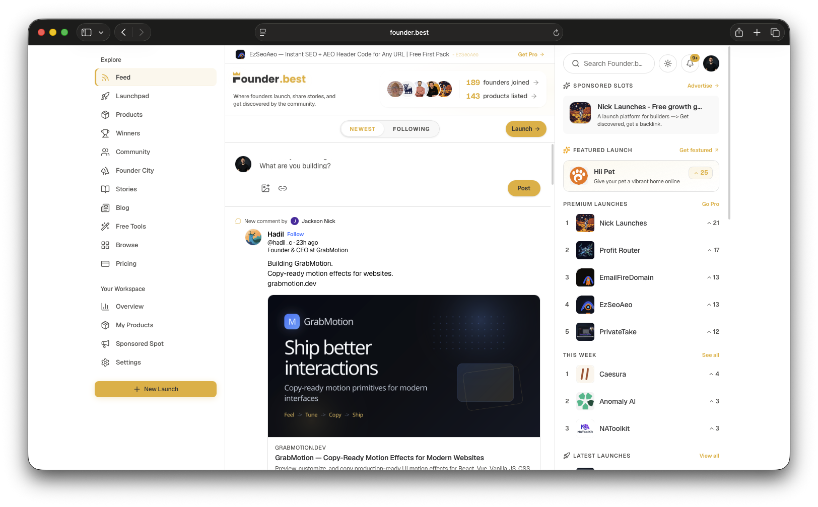 Founder Best