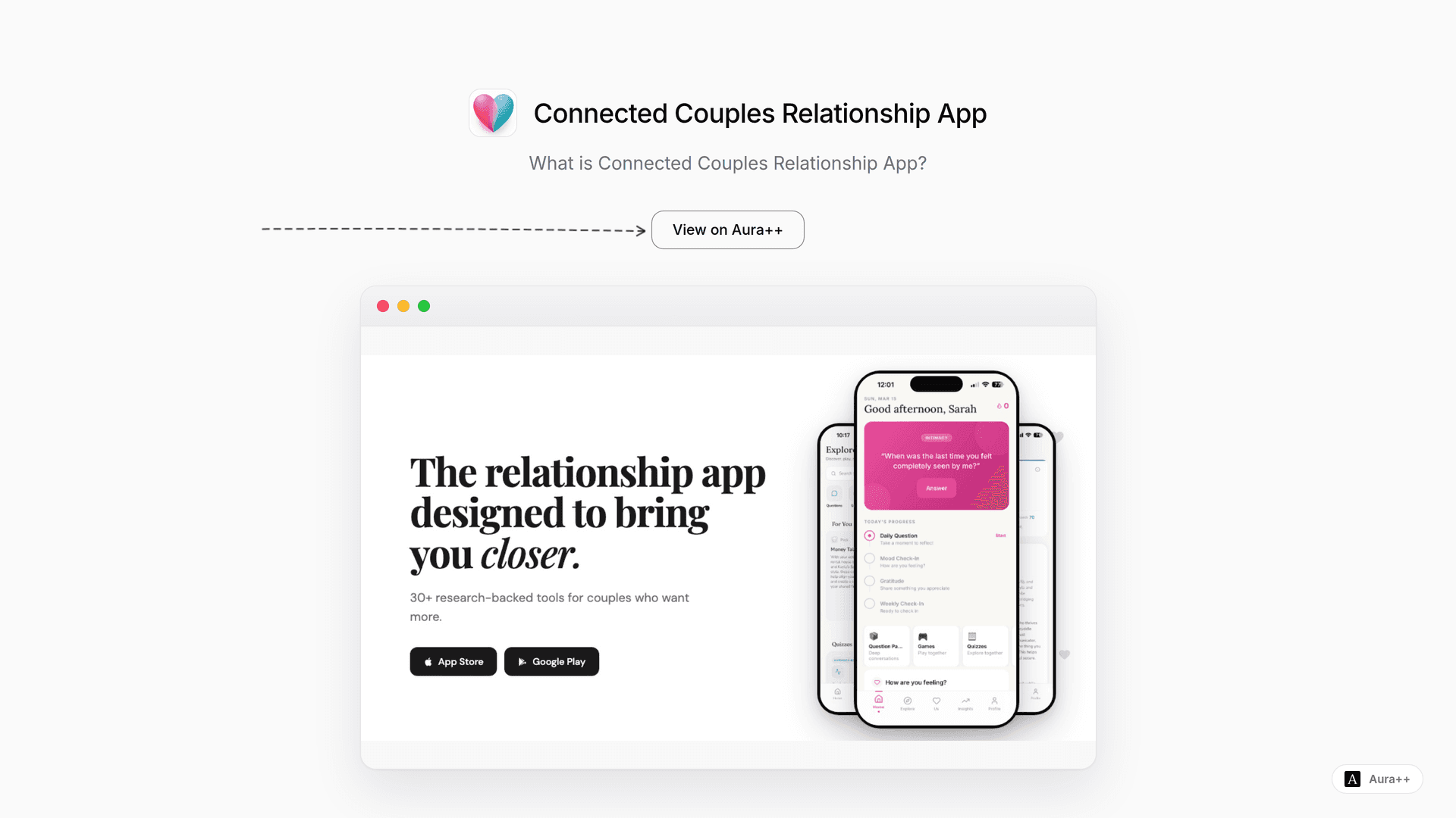 Connected Couples Relationship App