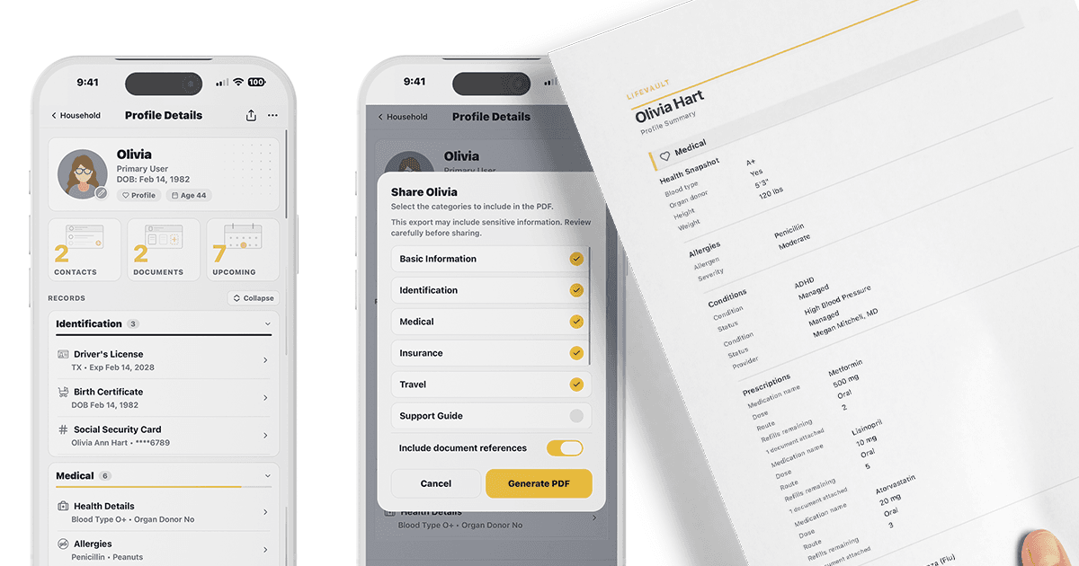 LifeVault: Life Organized