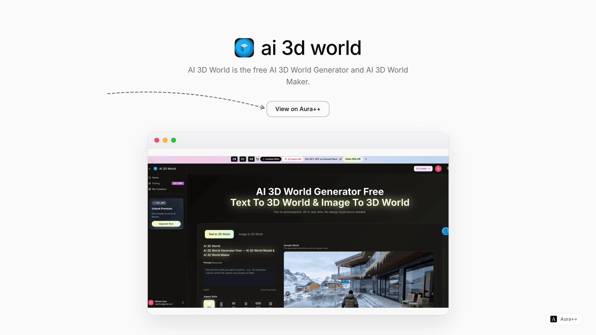 Explore AI 3D World: Transform Text into Interactive Worlds