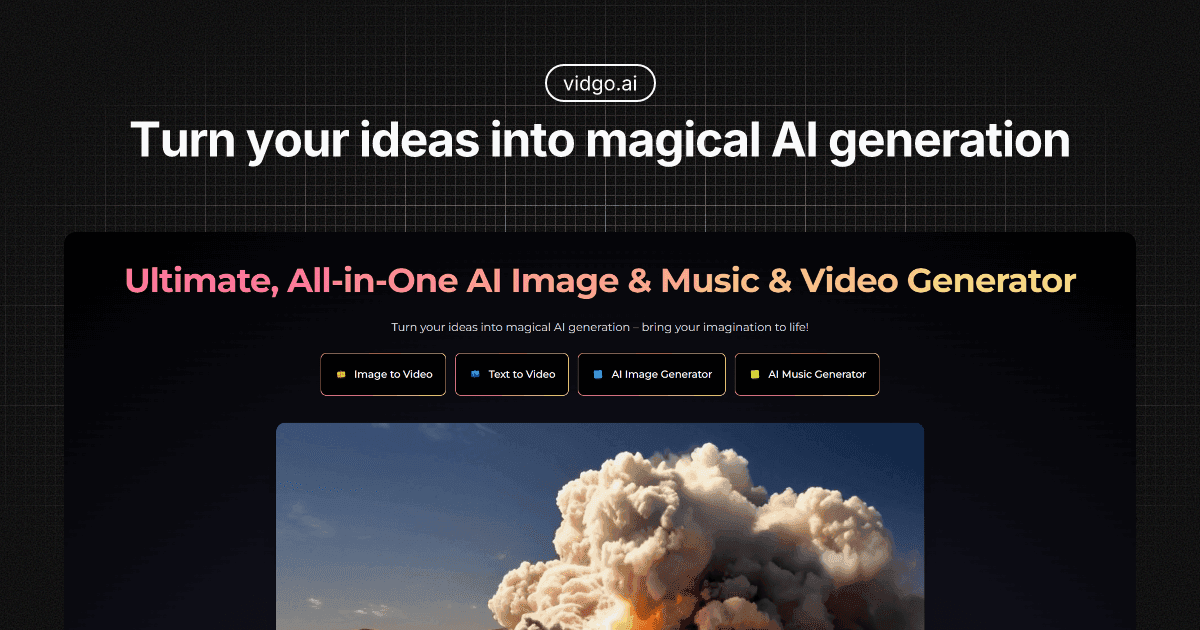Vidgo AI product preview for startup listing on Aura++