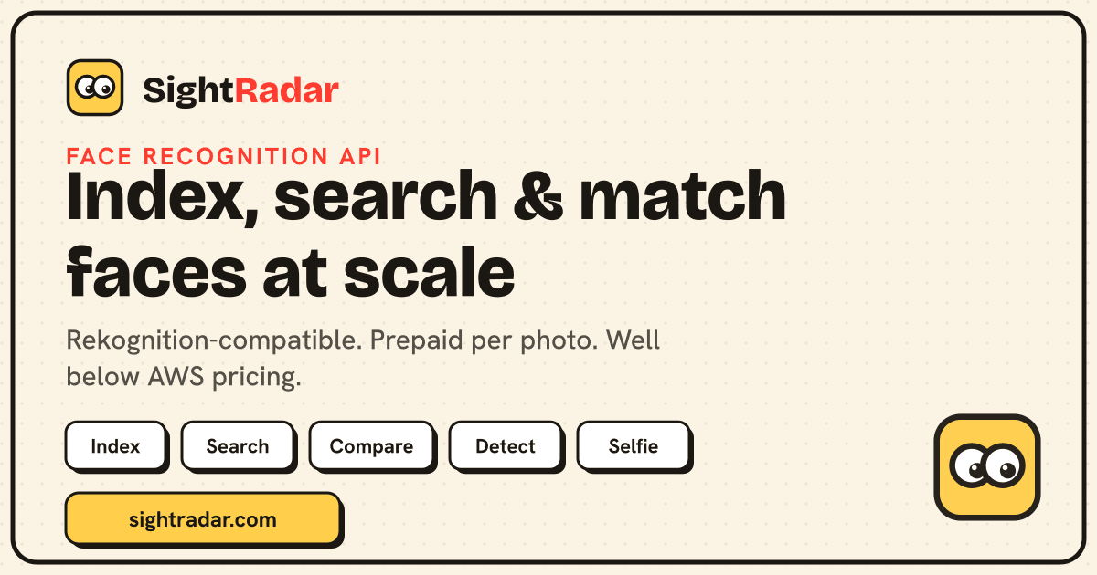 SightRadar product preview for startup listing on Aura++