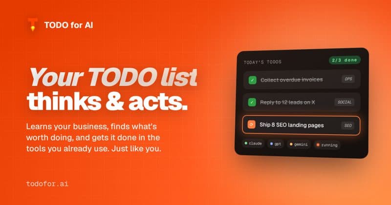 TODO for AI product preview for startup listing on Aura++