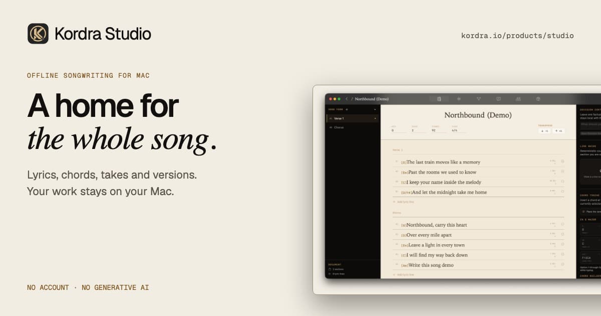 Kordra Studio product preview for startup listing on Aura++