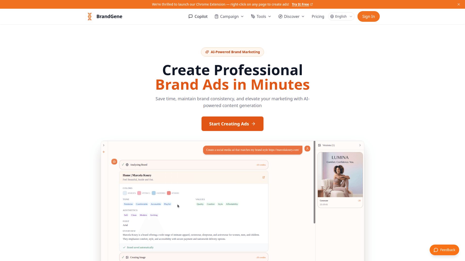 AI-Powered Brand Ad & Visual Generator - Product Image