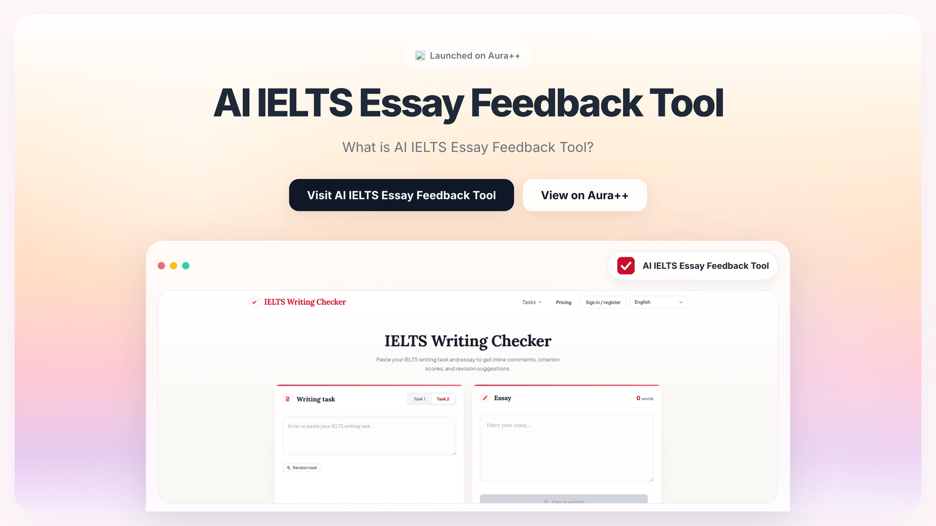 AI IELTS Essay Feedback Tool