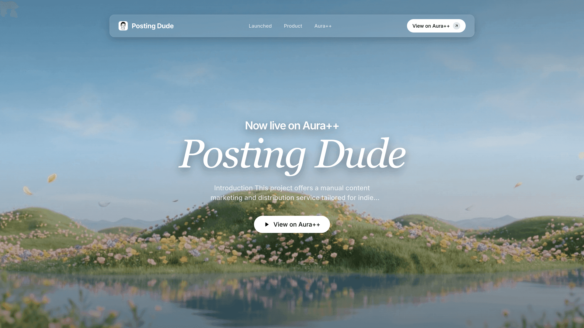 Posting Dude - Content Distribution & Marketing Service launch story featured image on Aura++