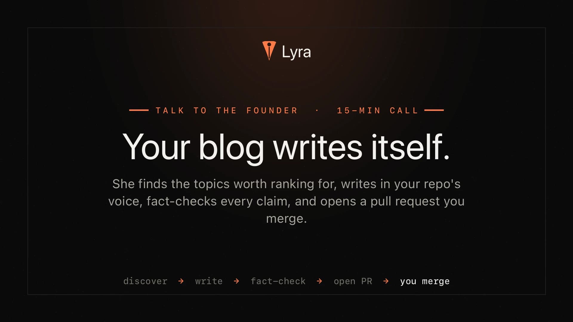 Lyra AI Blog Writer product preview for startup listing on Aura++
