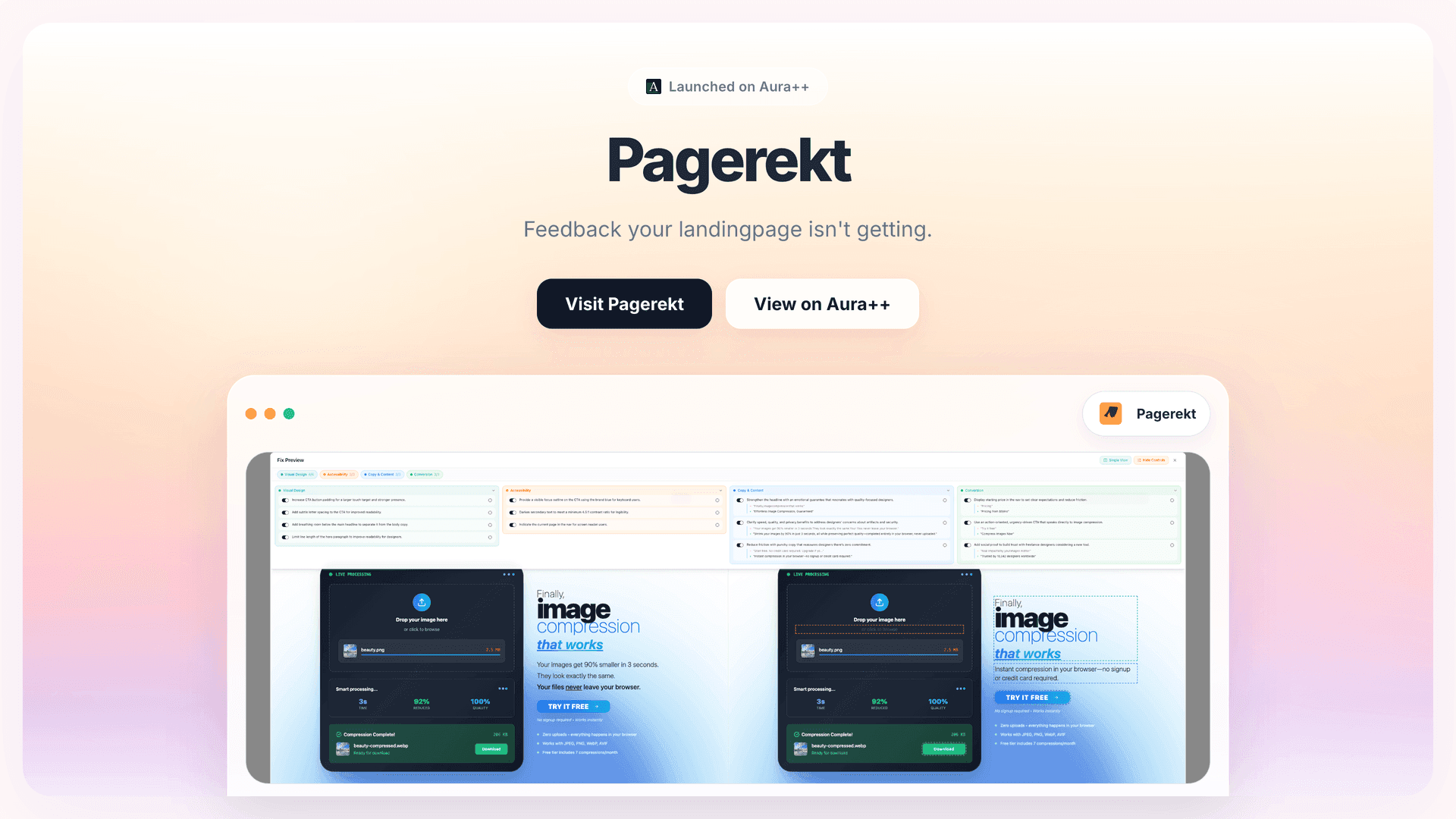 Pagerekt launch story featured image on Aura++