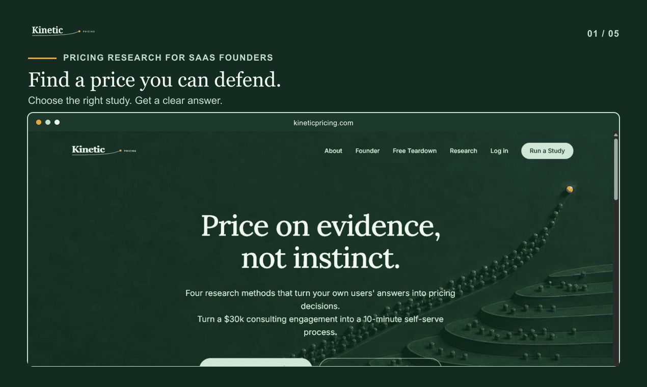 Kinetic Pricing Optimization Tool