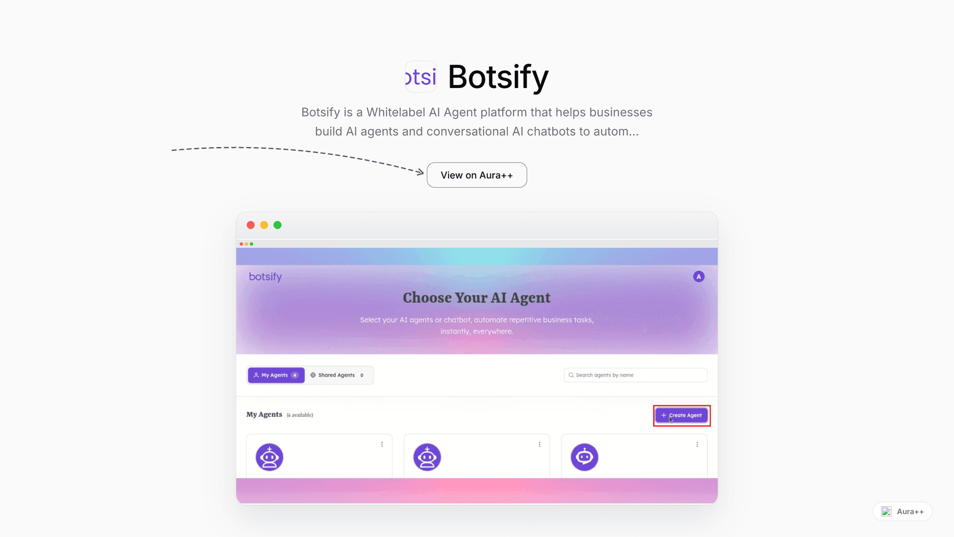 Botsify launch story featured image on Aura++