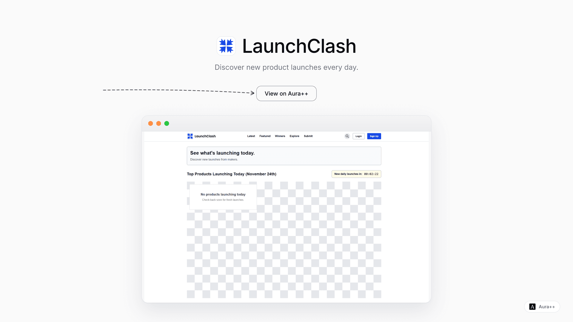 LaunchClash launch story featured image on Aura++