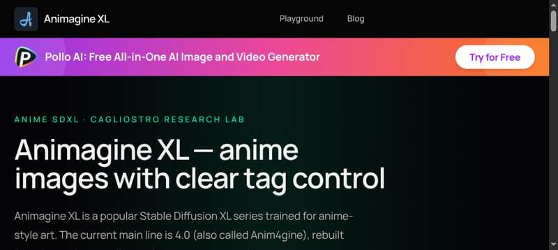 Animagine XL product preview for startup listing on Aura++