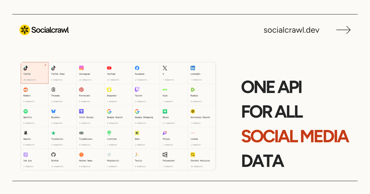 SocialCrawl