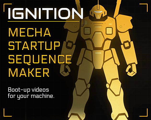 IGNITION Mecha Startup Sequence Maker product preview for startup listing on Aura++