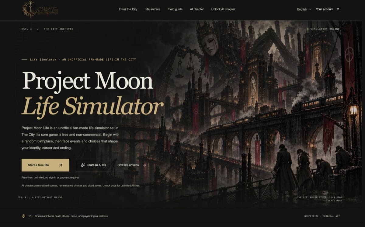 Project Moon Life product preview for startup listing on Aura++